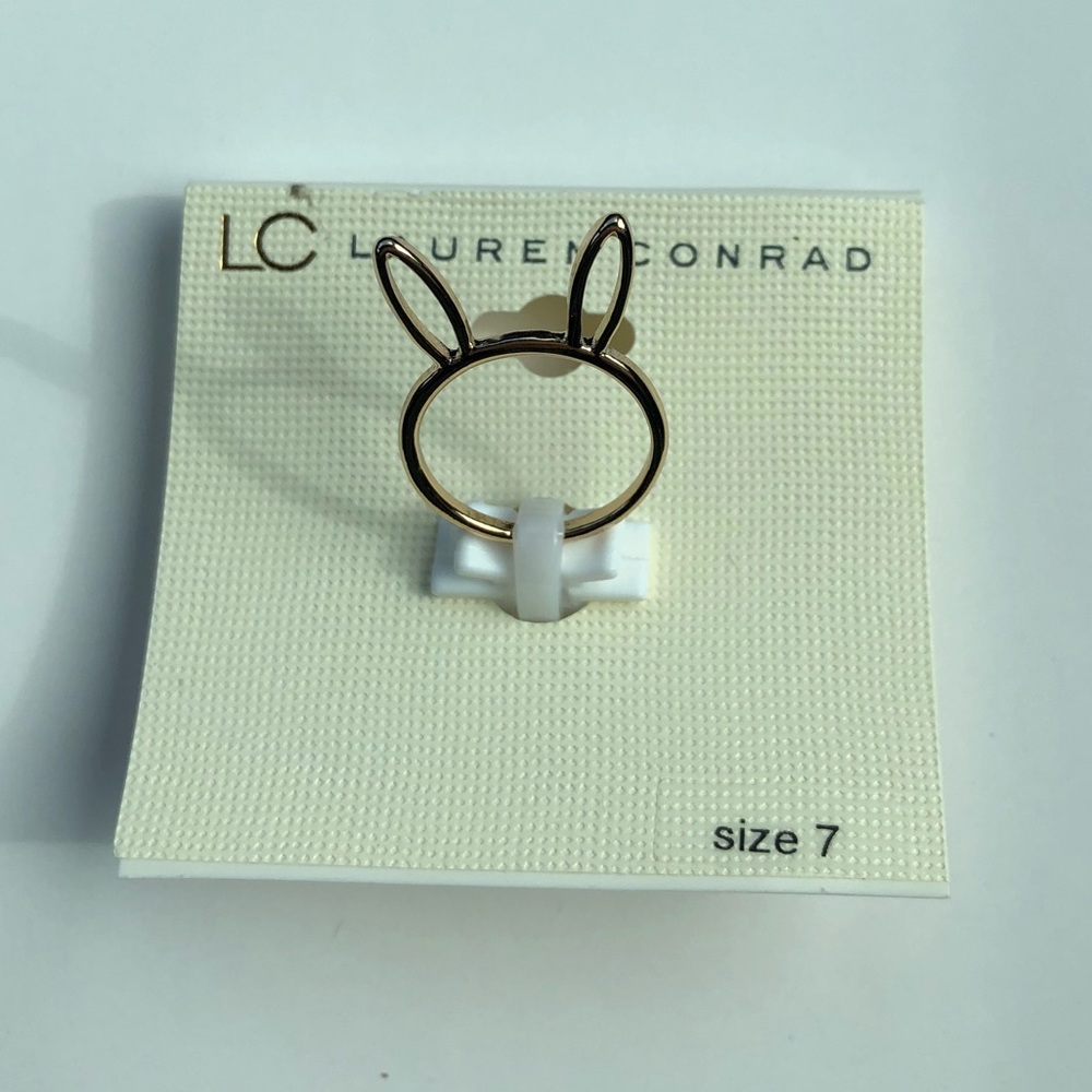 SOLD OUT - LC Lauren Conrad Gold Rabbit Bunny Ring - Picture 4 of 8